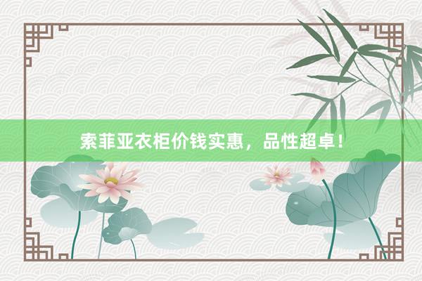 索菲亚衣柜价钱实惠，品性超卓！